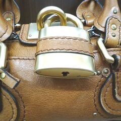 本物 クロエ パディントン ミニ Chloe MINI ブラウン レザー 横幅 約