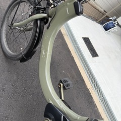 大阪府 パナソニック 電動アシスト自転車 オリーブグリーン 20インチ