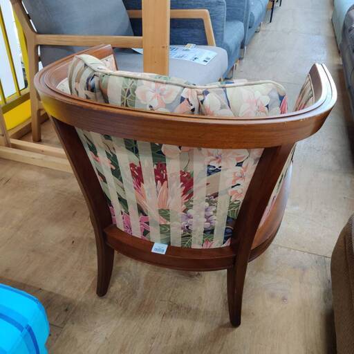 中古】【店頭引取限定】1人掛けソファ ブラウン ヴィンテージ風