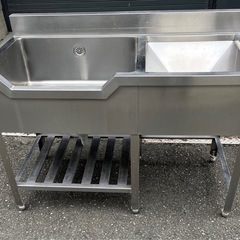 業務用 舟形 2槽シンク 幅1200×奥600×高800+120(