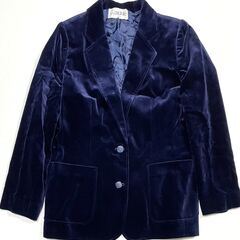 NOBLE ノーブル ベルベット ジャケット 11号 紺