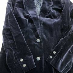 NOBLE ノーブル ベルベット ジャケット 11号 紺