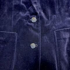 NOBLE ノーブル ベルベット ジャケット 11号 紺