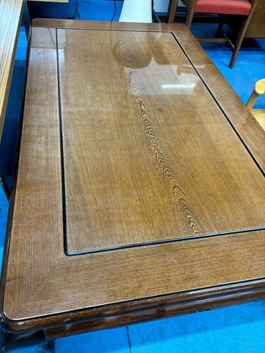 レトロ 木製 座卓 ローテーブル 昭和レトロ プライウッド 大型座卓