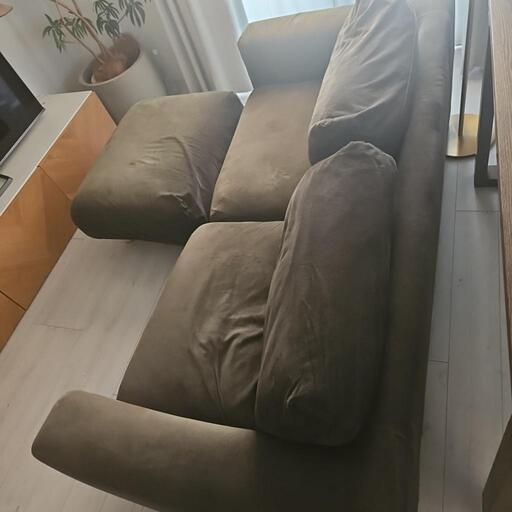 無印良品 2.5シーター/オットマン ソファ 無印良品(MUJI) 本革張り2.5