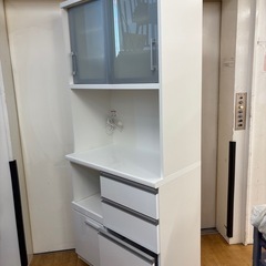 N761☆松田家具製☆レンジボード☆カップボード☆幅880mm