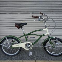 美品☆[BRIDGESTONE]minna(ミンナ)前16吋/後20吋 三輪車 変速なし/シルバー