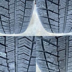 19年製★ ブリヂストンVRX　185/60R15　社外ホイール 15×5.5J +45 4H-100 4本セット スタッドレス ヤリス・ヴィッツ等