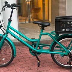 美品 半月使用 ブリヂストン 自転車 トートボックス E.Xコバルト