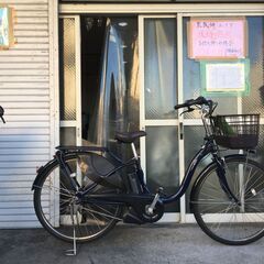 地域限定送料無料　ヤマハ　パス　ウィズ　12,3AH　子供乗せ　2021年　紺　アシスタ　ビビDX　神戸市　電動自転車　