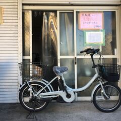 地域限定送料無料　ブリヂストン　ビッケ　新基準　子供乗せ　8,7AH　水色系　ギュットアニーズ　パスバビー　神戸市　電動自転車　 地域限定送料無料 ブリヂストン ビッケ 新基準 子供乗せ 8,7AH 水色系