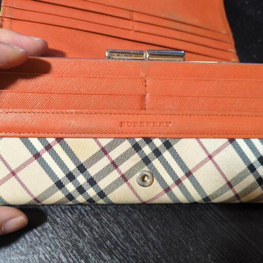 バーバリー長財布 がま口 バーバリー 長財布 がま口 ノバチェック 二