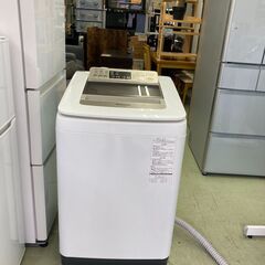 【リサイクルショップ　ピカソ　小松原】★分解洗浄済み★ パナソニック Panasonic 8kg 全自動洗濯機 シャンパン 2015年製 NA-FA80H1★7419★