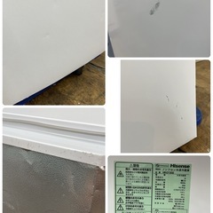 I636 🌈 Hisense 冷蔵庫 (130L) 2ドア 20年製 HR-D1302 ⭐動作確認済 ⭐クリーニング済