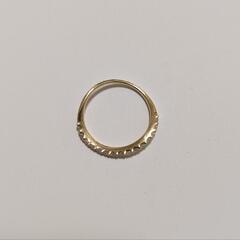 K18 ダイヤモンド0.30ct カーブリング 11号