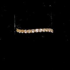 K18 ダイヤモンド0.30ct  カーブリング 11号