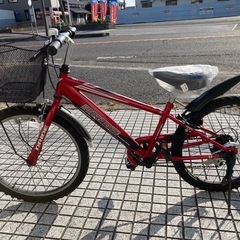22インチ自転車】美品❗️ジュニア用自転車 外装6段変速付❗️前