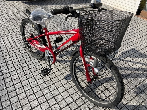 【22インチ自転車】美品❗️ジュニア用自転車　外装6段変速付❗️前カゴ、サドル、チェーン新品❗️若林自転車　浜大津店　SALE中❗️ 22インチ自転車】美品❗️ジュニア用自転車 外装6段変速付❗️前