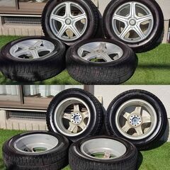 16inchアルミ＆215/60R16 スタッドレスタイヤ(中古)4本セット