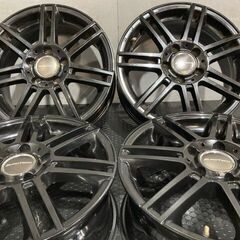 EUROTECH ユーロテック 社外ホイール 16インチ 4本 6.5J5HPCD112+49 ブラック ベンツ/Aクラス/Bクラス等　(MHE007)クレジットカード QRコード決済可能