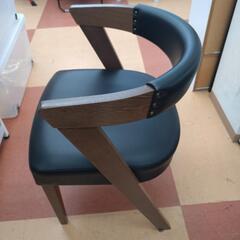 ★ジモティー割引有★ インテリア・コア シトラスダイニングチェア ブラック×ブラウン ② 中古品