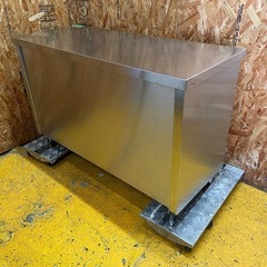 C(6799)作業台 ステンレス 業務用 キャビネット作業台 両開き W1200D500H800 厨房機器 飲食店 引き戸付き作業台 収納 直接取引き歓迎 大阪