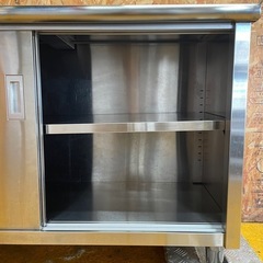 C(6799)作業台 ステンレス 業務用 キャビネット作業台 両開き W1200D500H800 厨房機器 飲食店 引き戸付き作業台 収納 直接取引き歓迎 大阪