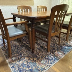 高級品☆ビンテージカリモク カリモクコロニアル ダイニングテーブル 4