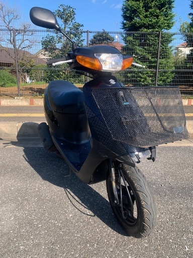 難あり92⭐️レッツ2⭐️キャブ分解清掃、スパークプラグ新品、右ミラー新品、バッテリー新品、SUZUKI、スズキ、バイク、原付