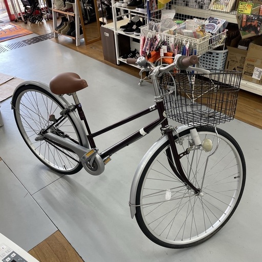 J566 ☆サビ使用感有り☆軽快自転車☆REGINA☆内装3段☆