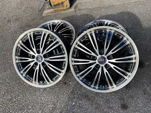 18インチ中古ホイール 18インチ 8J 6穴 4本 タイヤホイールセット 