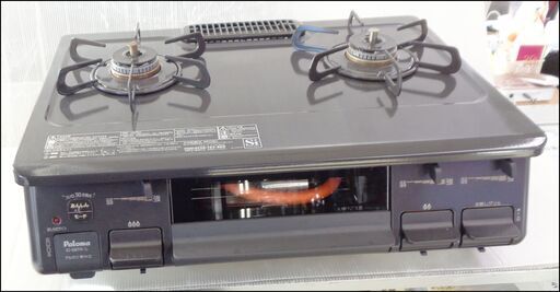 ②【￥18000-】パロマ IC-S87K-1L 2021年製 LPガス グリル付きテーブルコンロ