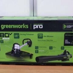 新品 GreenWorks グリーンワークス 充電式草刈機 STB409 ブロワー 
