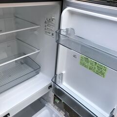 ★シャープ SHARP 冷蔵庫 SJ-GD15H 2022年式 152L ピュアブラック　一人暮らし 二人暮らし 2ドア キッチン家電 家電 クリーニング済 堺市 深井 【ジャングルジャングル深井店】