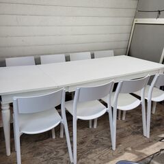 7/19 値下げ?人気?IKEA イケア 伸張式ダイニング5点セット