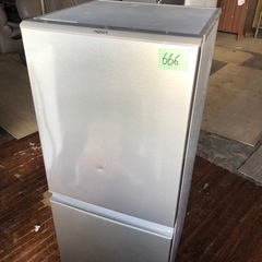 NO 666 🌈福岡市内配送設置無料✨🌈  2020年　AQR-13J-S 冷蔵庫 ブラッシュシルバー [126L /2ドア /右開きタイプ]