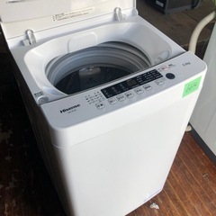 NO 664 🌈福岡市内配送設置無料✨🌈  2022年式　ハイセンス 全自動 洗濯機 5.5kg ホワイト HW-K55E 最短10分洗濯 真下排水 予約機能 スリム 風乾燥 強力洗浄 一人暮らし 二人分のお洗濯