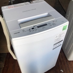 NO 661 🌈福岡市内配送設置無料✨🌈　東芝 全自動洗濯機 4.5kg ピュアホワイト AW-45M5 W