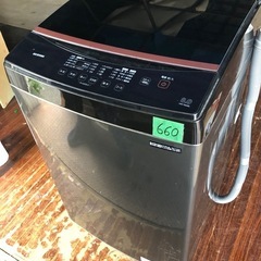 NO 660  🌈福岡市内配送設置無料✨🌈  2022年式 アイリスオーヤマ 洗濯機 8kg 幅59.1cm 二人暮らし ファミリー向け 部屋干し時間短縮モード 脱水30%UP トリプル放水 洗浄力18%UP ブラックカラー IAW-T805BL