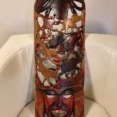 アウトレット　マサイ族　手彫り飾り盾