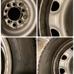 195/65R15 スタッドレス ナンカンAW-1 2021年製4本セット5穴マルチPCD100/114.3 ハブ64mm