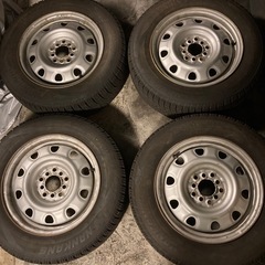 195/65R15 スタッドレス ナンカンAW-1 2021年製4本セット5穴マルチPCD100/114.3 ハブ64mm