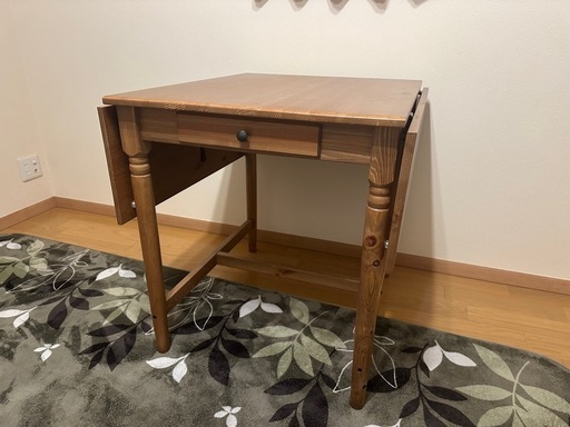 IKEA】バタフライテーブル INGATORP 無垢材 IKEA】バタフライテーブル INGATORP 無垢材