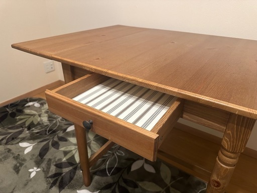 IKEA】バタフライテーブル INGATORP 無垢材 IKEA】バタフライテーブル INGATORP 無垢材