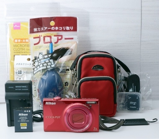☆Nikon COOLPIX S6100☆転送OK○超コンパクト○動画OK 1ヶ月動作