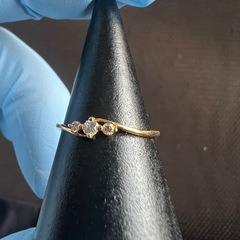 [ララクリスティー] K18YG ダイヤモンド リング  0.1ct•質問があればどうぞ
