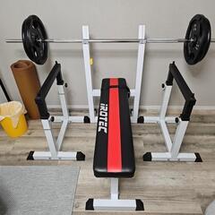 アイロテック　プレスベンチ　セイフティラック　アイアンバーベル