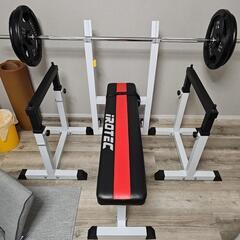 アイロテック　ベンチプレス　セイフティラック　アイアンバーベル