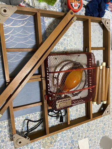 博物館級 昭和レトロ 東芝やぐらこたつ KY-405 天板付き