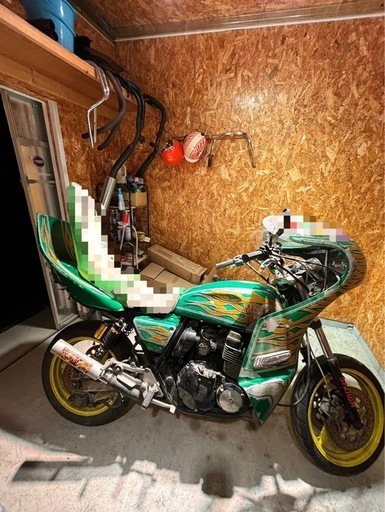 xjr400 ファイヤーパターン　ラメラメ　外装セット‼️